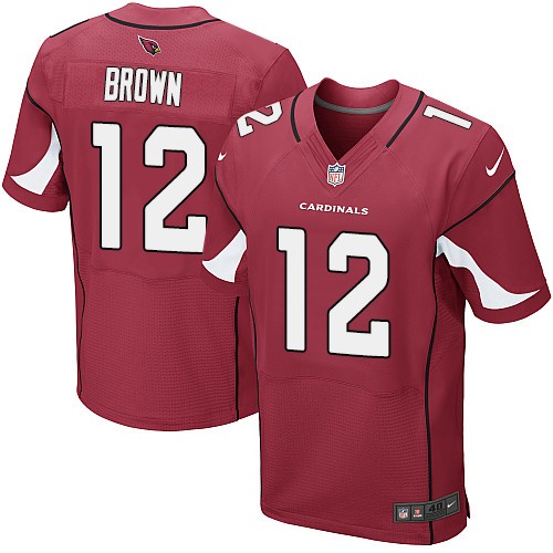 Men's Elite John Brown Nike Jersey Red Home - #12 NFL Arizona Cardinals